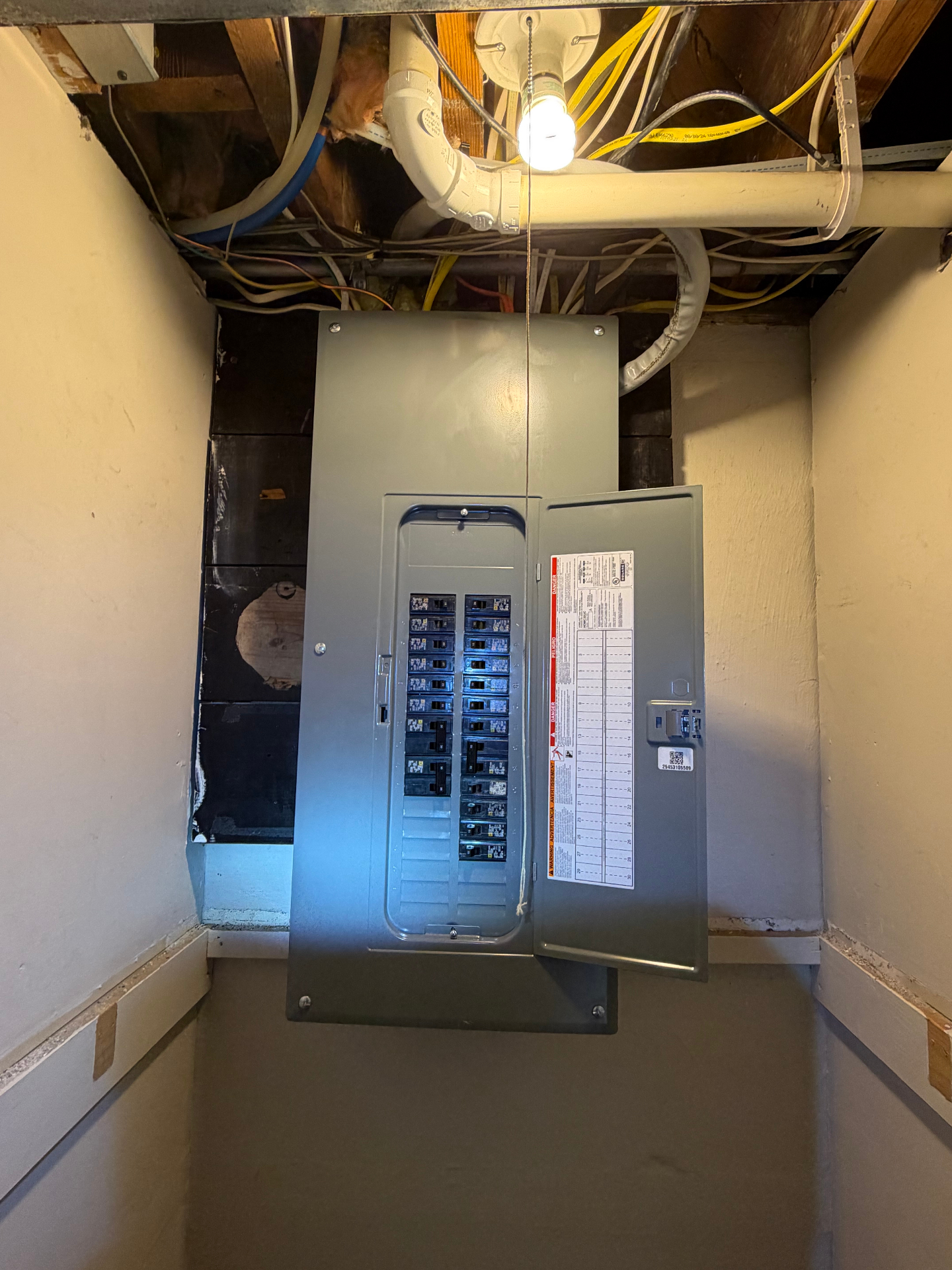 Panel upgrade — utility room