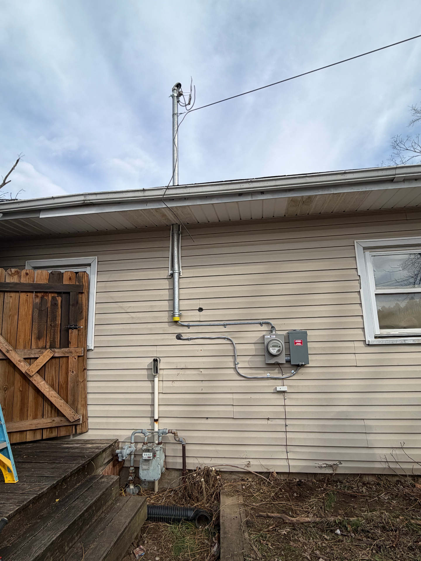 Meter & disconnect relocation